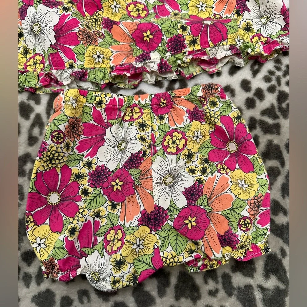 Old Navy Floral Summer Dress in Pink Size Newborn 6-12 months